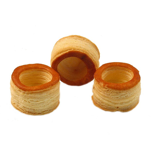Veganer Mini-Blätterteig-Königin-Pasteten, bereits gebrauchsfertig, ideal für Vorspeisen, Nachspeisen oder Snacks, 192 Stück in einer Packung von 1,15 kg, von HUG, mit einem Durchmesser von 3,5 cm
