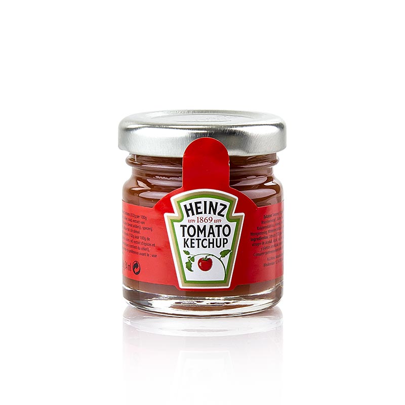 Heinz Tomato Ketchup Portionsgläser, 34 ml - Traditionell hergestellt ohne Farb- und Konservierungsstoffe