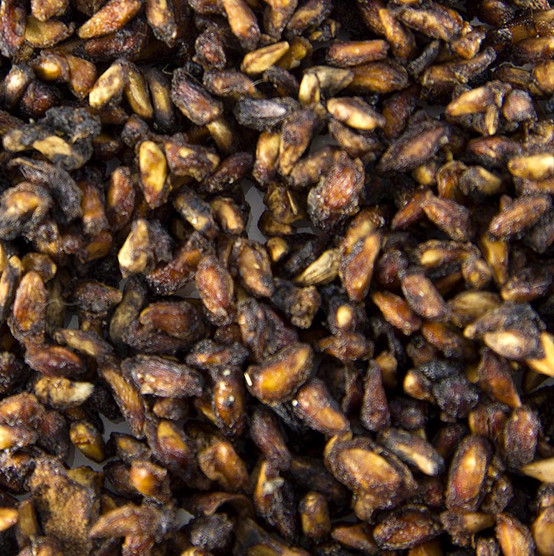 Pomegranate Seeds, 100 g - Foto eines Produkts mit Granatapfelkernen, getrockneten Kernen mit Fruchtfleisch, die als Alternative zu Rosinen, zum Einfärben von Reis, für Chutneys, Gemüsecurrys oder als Snack verwendet werden können