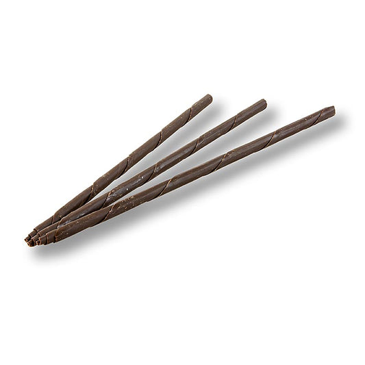 Schokozigarren - Panatella, dunkel, 20cm lang, ø 6mm, 715 g, 110 St - Schokoladen-Zigarren aus hauchdünnen aufgerollten Blättern, perfekt für Eisbecher und Kaffeetisch