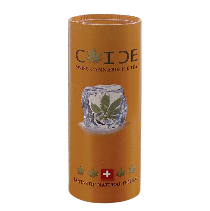 Chillo C-ICE Swiss Cannabis Ice Tea - Eistee mit Hanfgeschmack, 250 ml - Eine Dose des erfrischenden Eistees mit natürlichen Zutaten und köstlichem Hanfgeschmack, hergestellt in der Schweiz für ein besonderes Geschmackserlebnis