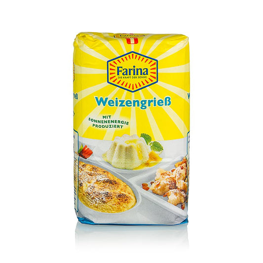 Hartweizengrieß, für steirische Grießknödel, aus der Steiermark, 1 kg - Produktillustration für die Verwendung von Hartweizengrieß in herzhaften Mahlzeiten und Teigwaren Hergestellt in Österreich