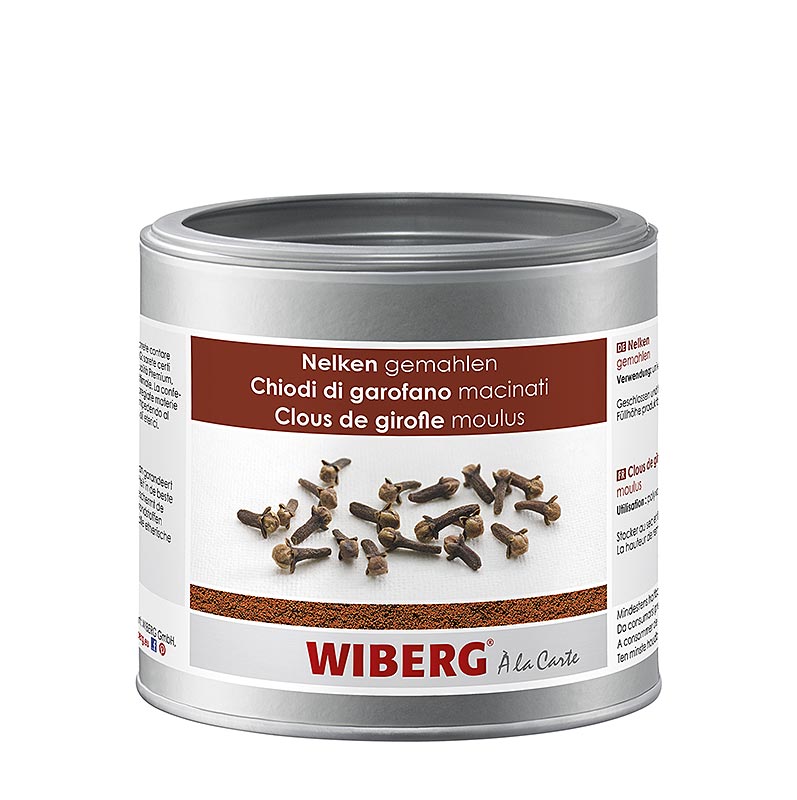 Gemahlene Nelken von Wiberg, 230 g Warm-aromatischer und brennend-würziger Geschmack, ideal für Fonds, Saucen, Fleisch, Geflügel, Wild, Schinken und diverse Süßspeisen