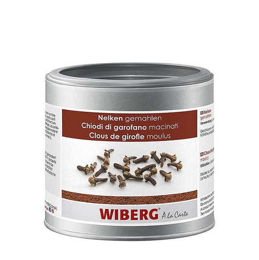 Gemahlene Nelken von Wiberg, 230 g Warm-aromatischer und brennend-würziger Geschmack, ideal für Fonds, Saucen, Fleisch, Geflügel, Wild, Schinken und diverse Süßspeisen