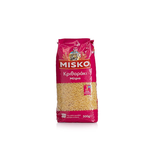 Misko - Reiskornnudeln aus Griechenland, 500 g - Hochwertige griechische Reisnudeln, perfekt für traditionelle Gerichte und Lieblingsrezepte, schnell und einfach zuzubereiten, um griechisches Flair in Ihre Küche zu bringen