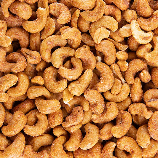 Rauchig abgeschmeckte Cashewkerne, perfekt als Barsnack, mit erhöhter Suchtgefahr