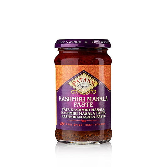Authentische würzige Currypaste Kashmiri Masala von Patak, perfekt für traditionelle indische Currys, hergestellt mit einer Auswahl an würzigen Kräutern und Gewürzen, leicht zuzubereiten und geeignet für Hobbyköche und Profis