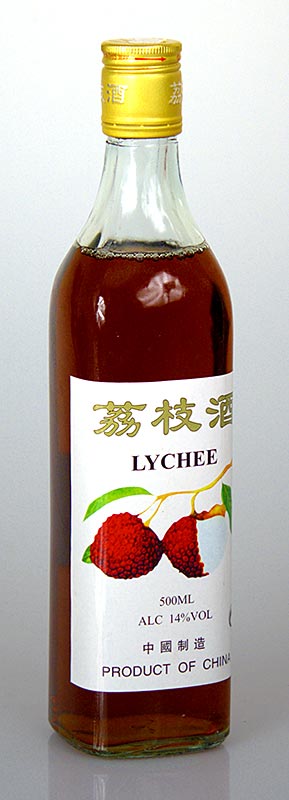 Lychee - Litschibaum Getränk, 14% vol, 0,5 l: Erfrischendes alkoholisches Getränk mit dem exotischen Geschmack von Lychee