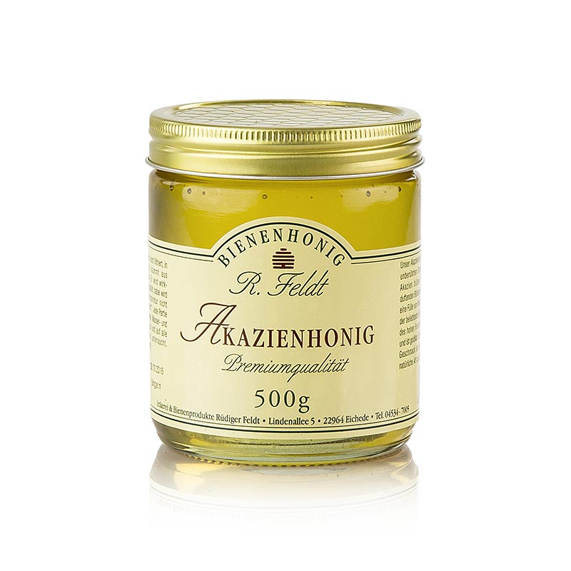 Akazien-Honig aus unberührten Robinienwäldern, flüssig, goldklar, lieblicher Geschmack, ideal zum Süßen, 500 g