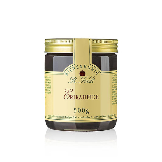 Apicoltura Feldt Miele di Erikaheide, scuro, molto aromatico, floreale, 500 g