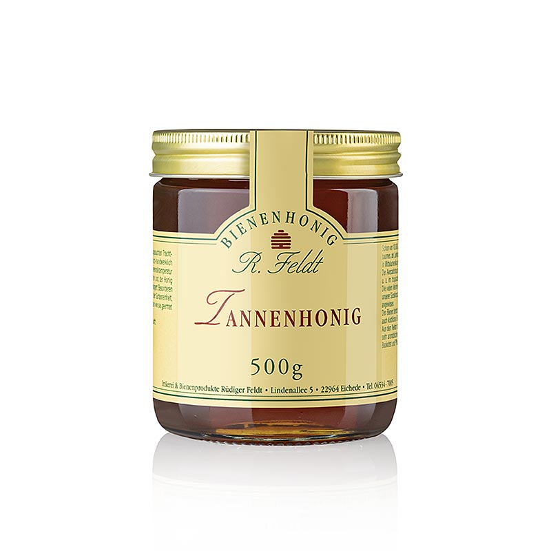 Apiculture Feldt -Miel, foncé, liquide, au goût malté et épicé, 500 g