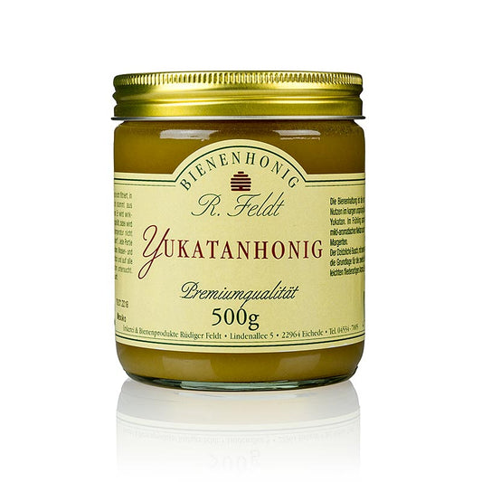 Mexikanischer Yukatan-Honig, cremig mit fliederartigem Aroma, ideal zum Würzen von Speisen geeignet, 500 g