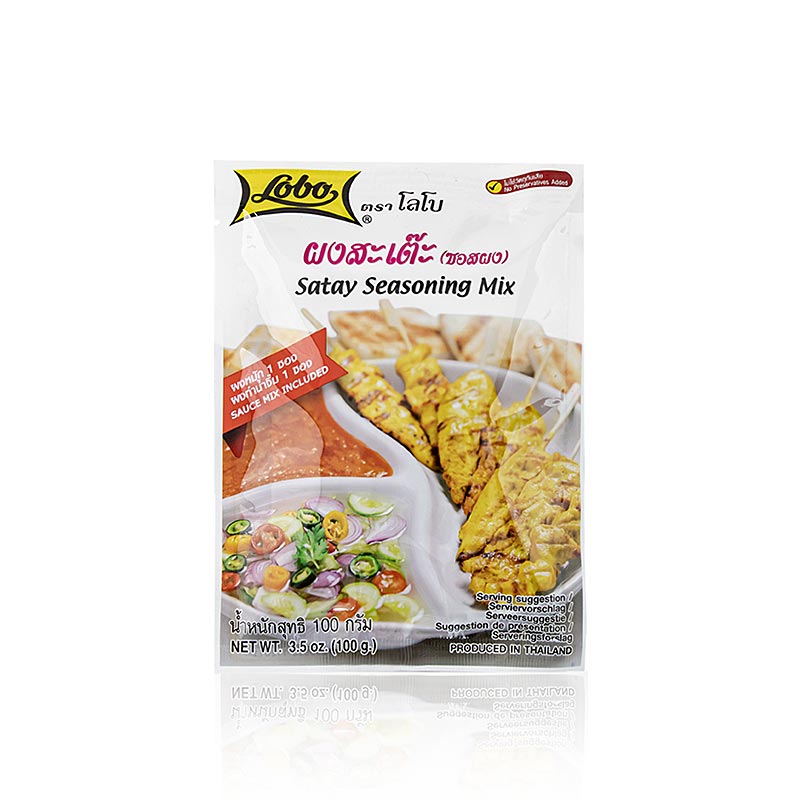 Gewürzmischung Satay/Saté, 100 g - Marinade und Sauce für Schweinefleisch am Spieß