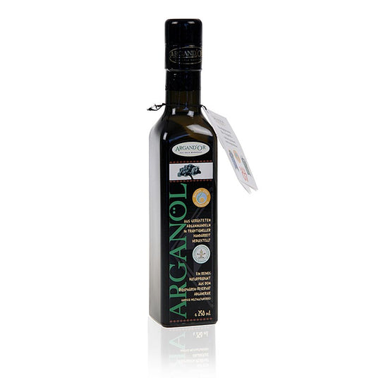 Olio di Argan, Marocco, tradizionale, filtrato, Argandor, BIO, 250 ml