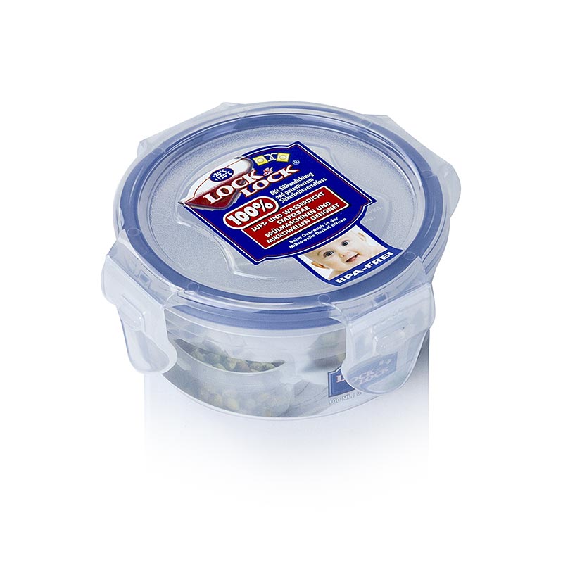 Lock & Lock Frischebox, 100 ml, rund 89x43mm, luft- und wasserdicht, stapelbar, spülmaschinenfest, mikrowellengeeignet, tiefkühlgeeignet