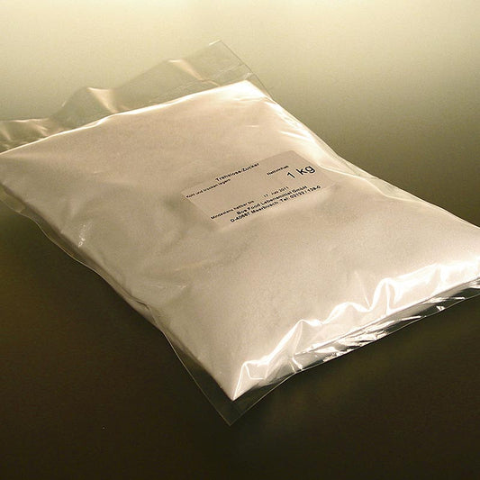 Trehalose-Zucker, wenig süß, für TK-Zubereit o Zucker-Wasser frittieren, 1 kg - Zweifachzucker aus pflanzlicher Stärke für die Lebensmittelproduktion Schützt Zellen bei Frost- und Tiefkühlprozessen Verwendet in Speiseeis, Backwaren, Süßwaren, Fruchtzubereitungen, Konfitüre, Saucen, Senf und Schokoladen Anwendung auch zum Frittieren in Zuckerwasser