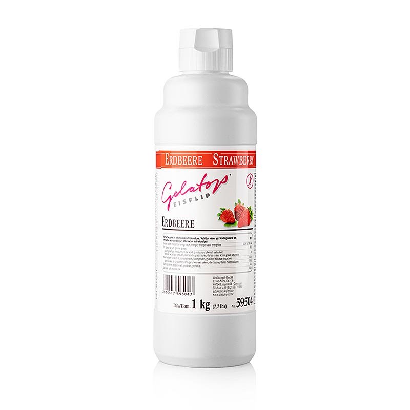 Erdbeerflip - Gelatop, Dreidoppel No.595, 1 l | Patisserie, Dessert, Sirup | thungourmet