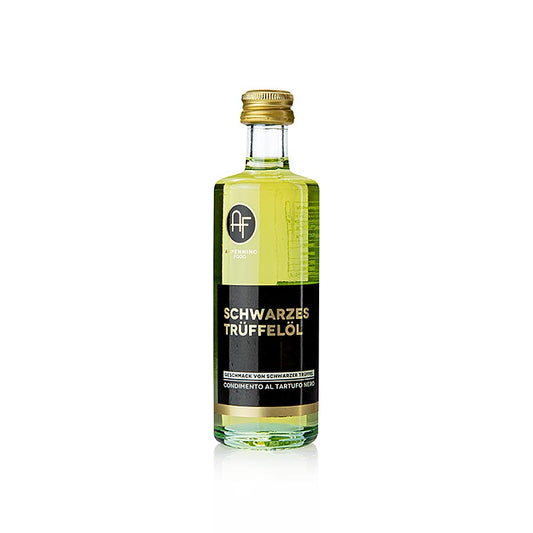 Olivenöl mit schwarzer Trüffel-Aroma (Trüffelöl) (TARTUFOLIO), Appennino, 60 ml - Verfeinertes Olivenöl mit dem Geschmack von schwarzen Périgord-Trüffeln, ideal für die französische Küche, um Artischocken oder Kartoffeln zu einer Delikatesse zu machen