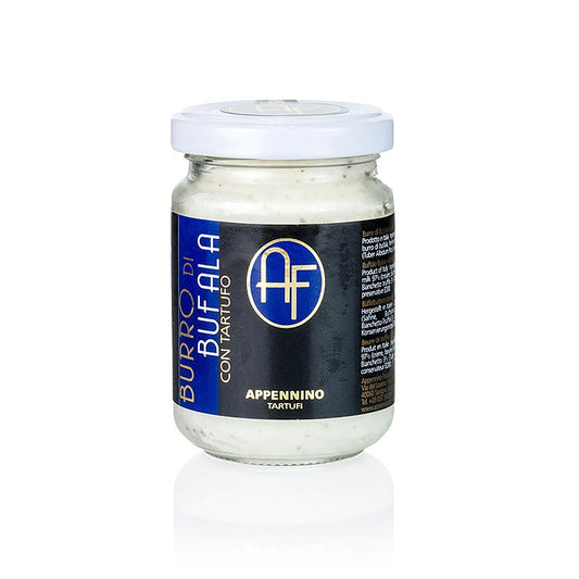 Trüffelbutter-Zubereitung Bianchetto, Büffelmilch, aus dem Appennino, 120 g - natürliche und köstliche Butter mit Bianchetto-Trüffel und Büffelmilch hergestellt