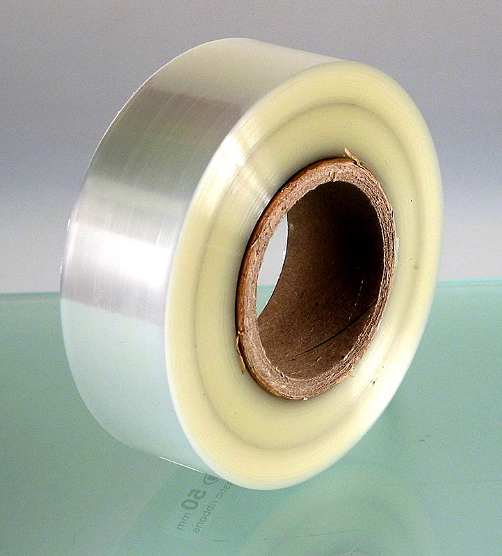 Kuchenrand-Folie, 5cm hoch, Rolle, 50µ, 300 m - Trennt süße oder herzhafte Füllungen sauber von Blechrändern und Ringen