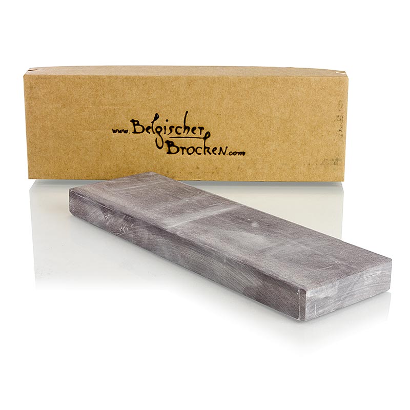 German: Naturstein-Schleifstein Belgischer Brocken, blau, 15x4cm, Körnung 5000er, 1 Stück - Hochwertiges Schleifwerkzeug für präzise und feine Schleifarbeiten