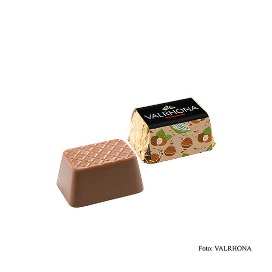 Valrhona Lingot Praliné - Gianduja Mini Goldbarren, Knuspernougat, 2 kg, ca200 St - Schokoladen-Pralinés in edler Goldfolie verpackt, gefüllt mit gerösteten Haselnüssen, milden Milchnoten und knusprigem Gianduja
