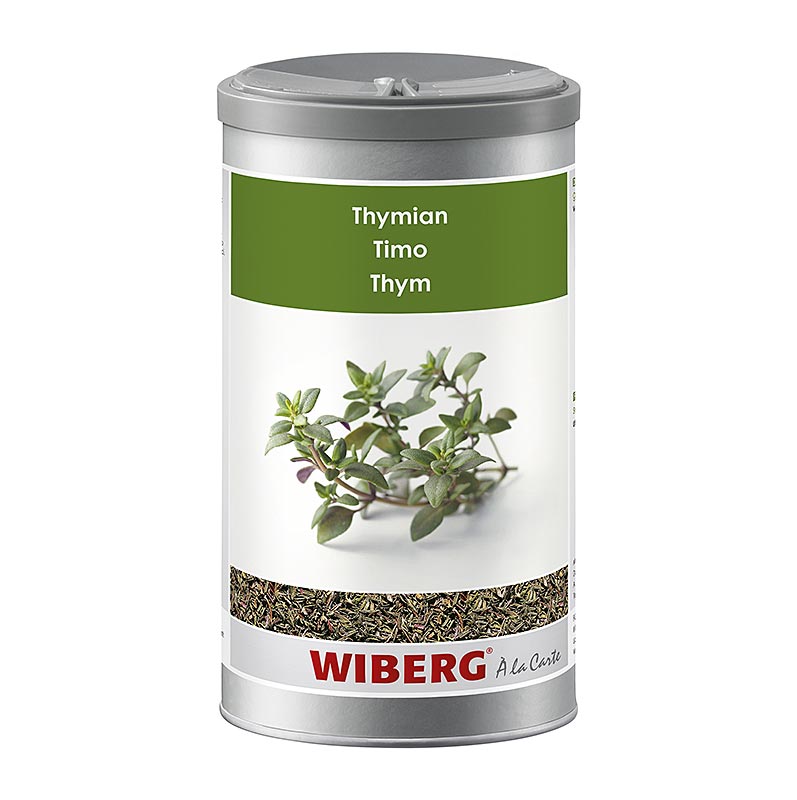 Getrockneter Wiberg Thymian, 250 g, mit stark-würzigem, leicht scharfem und zart-bitterem Geschmack, ideal für Salate, Suppen, Saucen, Fleisch, Geflügel, Wild, Eiergerichte, Pilze, Gemüse und Hülsenfrüchte