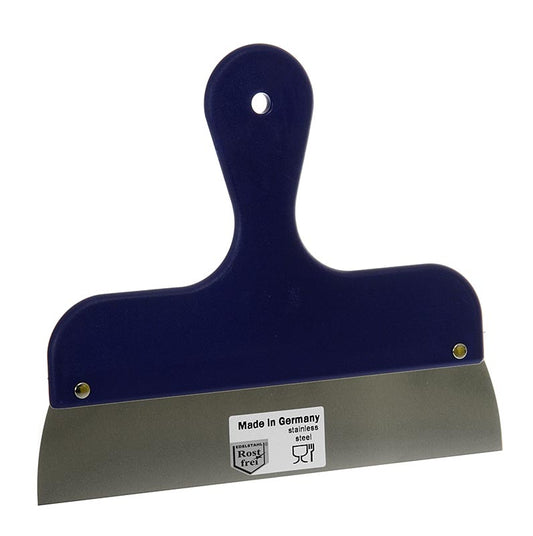 Spatule/racleur de cuisson, inoxydable, avec manche plastique, 1 pc