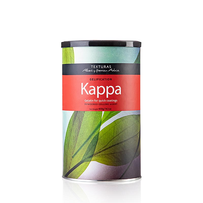 Geliermittel Kappa (K-Carrageen), Texturas Ferran Adrià, E 407, 400 g für stabile und spröde Gels Hitzebeständig bis 60°C Hergestellt aus roter Alge