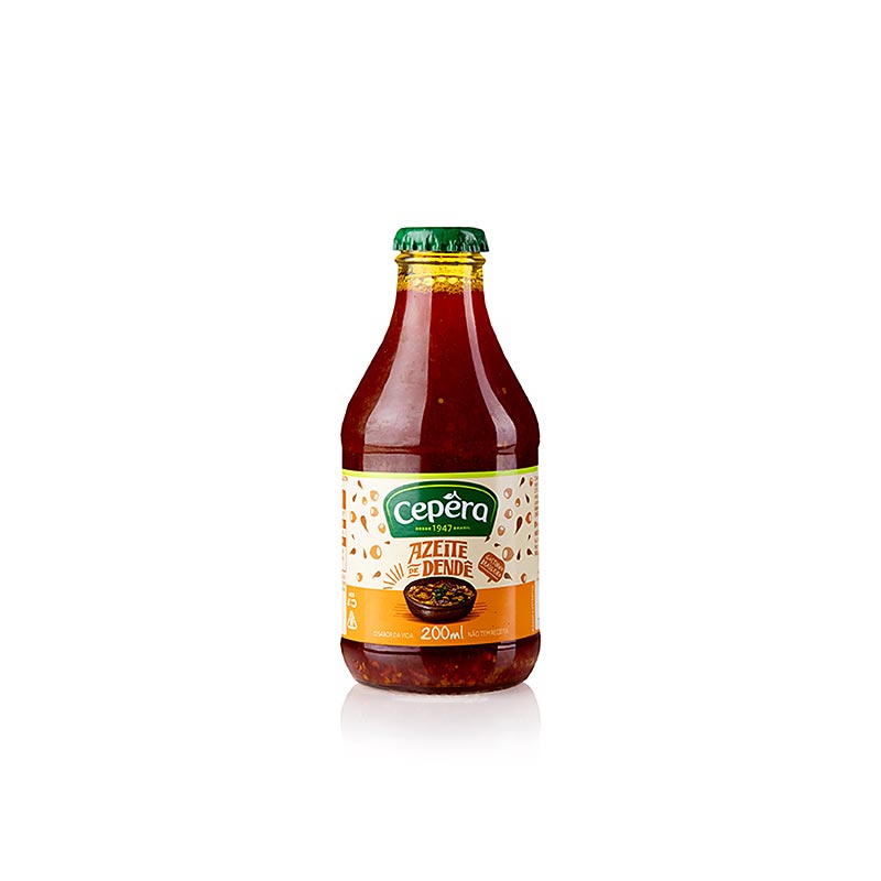 200 ml Palmöl, Azeite de Dendê, hitzestabiles pflanzliches Fett zum Braten und Frittieren, keine synthetischen Antioxidantien oder gentechnisch veränderte Zutaten