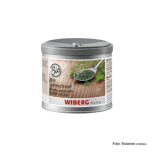Getrockneter Wiberg BIO Dill, 90 g, DE-ÖKO-001 / DE-ÖKO-006, ideal für Salate, Suppen, Saucen, Fisch, Fleisch und Gemüse