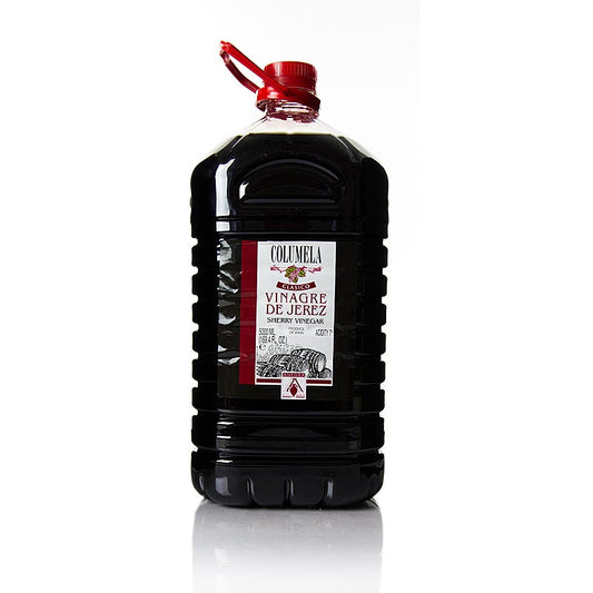 Sherry-Essig, jung, 7% Säure, Columela, 5 l - ausbalancierter Essig für Marinaden, Vinaigrettes und Salate