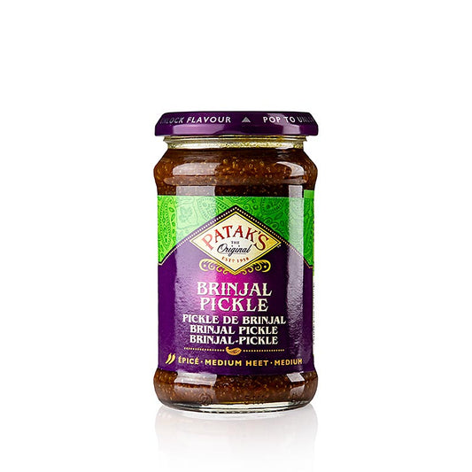 Pickle d'aubergine Brinjal, moyen, Patak's, 312 g