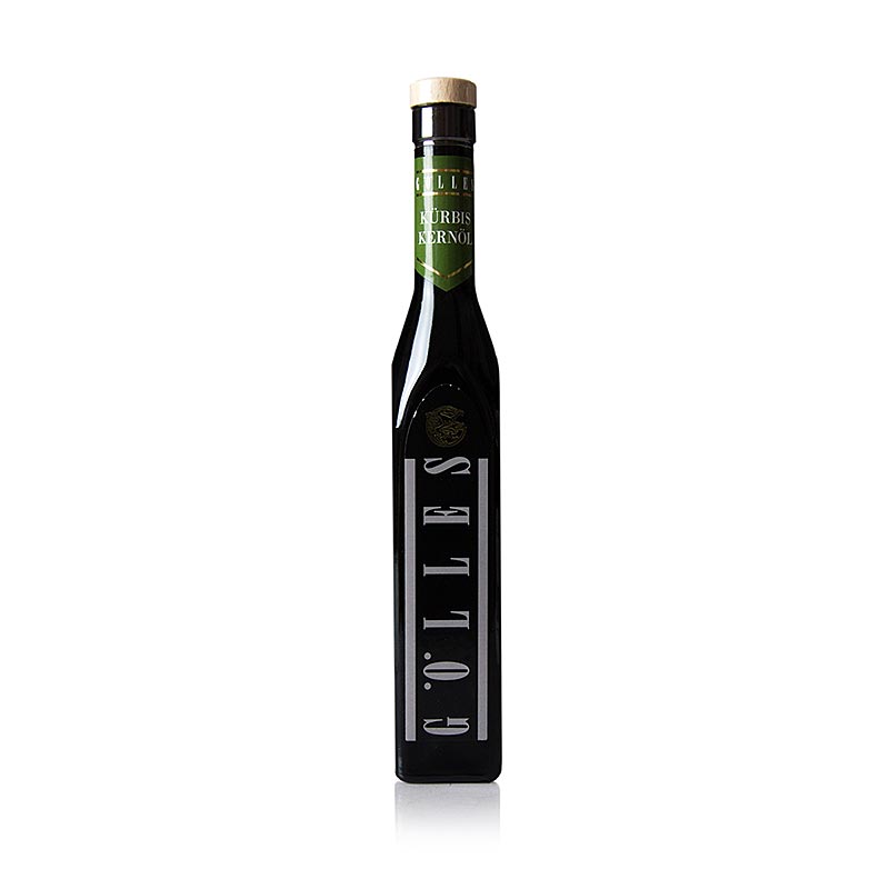 Kürbiskernöl, 100% rein, Gölles, 250 ml - Steirisches Kürbiskernöl, regionale Spezialität aus der Steiermark, Erstpressung von handverlesenen Kernen, charakteristische Farbreflexe, hochwertige Qualität