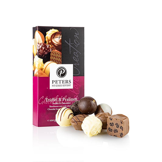 Trüffel & Pralinen - Mischung, Peters, 100 g, 8 St
