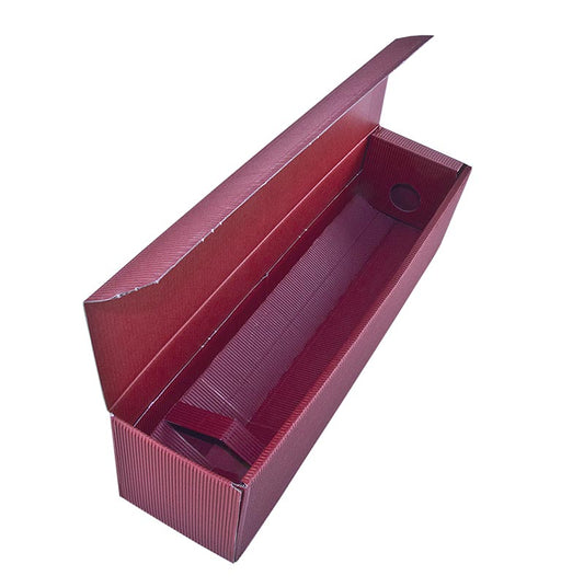 Eleganter Einzelkarton für eine 0,75 l Flasche Wein, perfekt zum stilvollen Verschenken