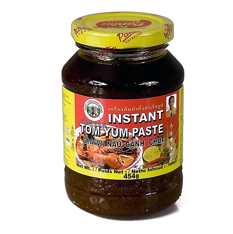 Tom Yum Paste, scharf und sauer für Suppen, 454 g - Würzige Paste aus frischem Zitronengras und feurigem Chilipfeffer, um Thailands beliebteste Suppe zuzubereiten
