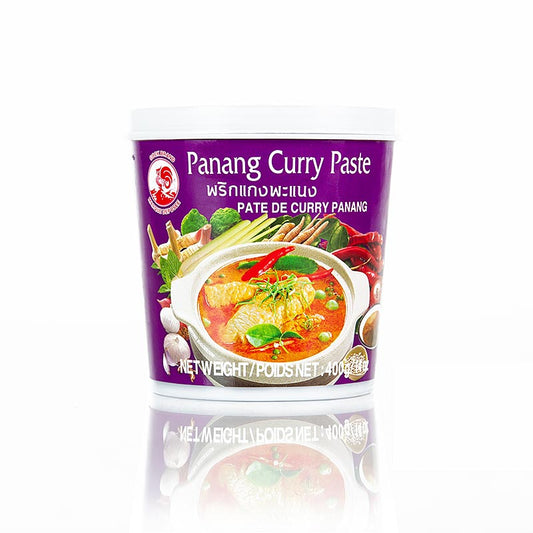 Curry Paste Panang, Cock Brand, 400 g - Eine kräftige und cremige Curry-Paste mit malaysischem Ursprung