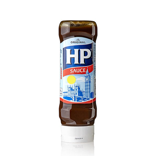 Braune HP Sauce The Original in Squeezeflasche, 454 g, perfekt zum Würzen von Chips, Bacon-Sandwiches, Hamburger, Steak und Baked Beans, seit über 100 Jahren der Saucenklassiker in England