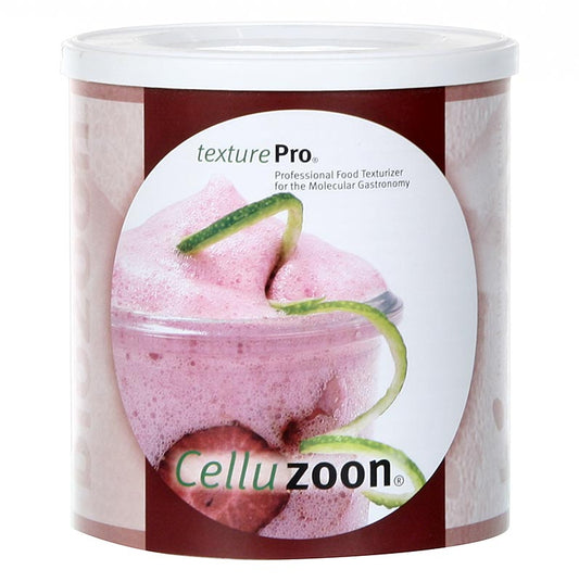 Alt text: 250 grams of Celluzoon (Cellulose) by Biozoon, also known as E 461, a plant-based food additive for thickening and stabilizing food products