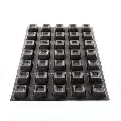 Flexipan Matte 60x40cm, 35 quadratische Savarins 56x56mm, 24mm tief,45ml,No.1105, 1 St