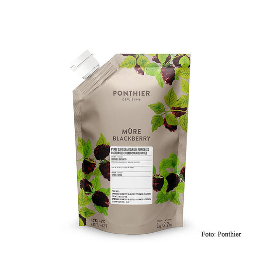 Ponthier - Purée - Mûre, avec du sucre, 1 kg