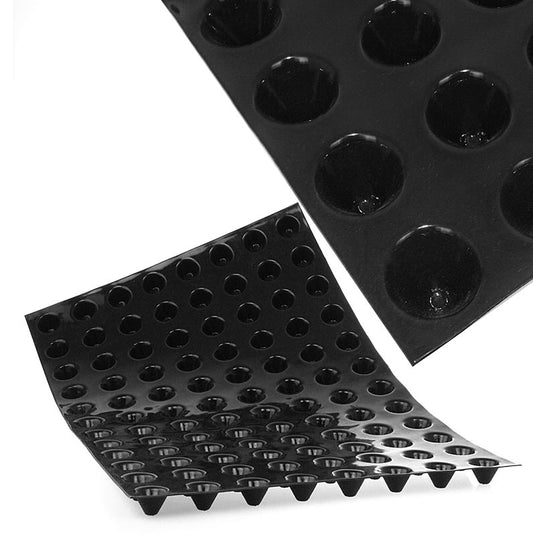 Flexipan Matte 60x40cm, 96 Mini-Kegel, ø 30mm, 20mm tief, 6ml, No1083, 1 St - Hochwertige, langlebige und vielseitige Backform aus Silikongewebe und Glasfaser, geeignet für süße und herzhafte Rezepte, temperaturbeständig von -40 °C bis +280°C, Volumen ca 6ml