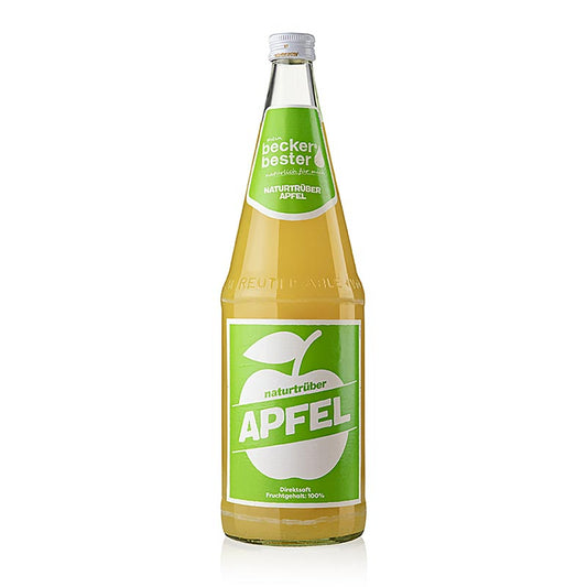 Naturtrüber Apfelsaft in 1 Liter Flasche, perfekt für erfrischende Apfelschorle