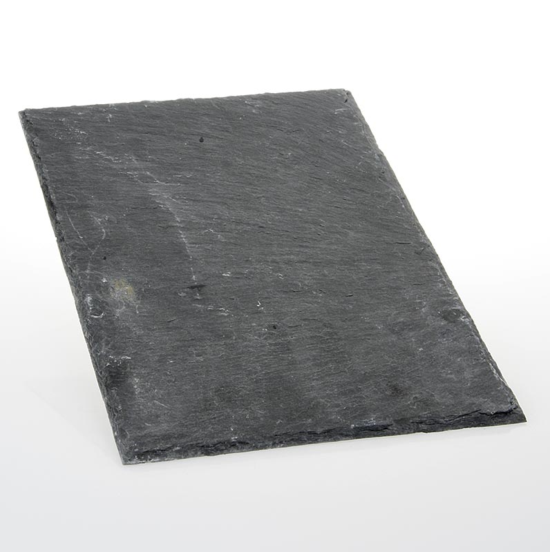20x30cm Schieferplatte in natürlicher Optik, spülmaschinenfest und ideal für elegante Präsentationen nach Einreiben mit Öl