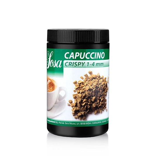 Gefriergetrocknete Crispys mit Cappuccino-Aroma von Sosa, bekannt für qualitativ hochwertige Patisserie-Hilfsmittel und verwendet in renommierten Restaurants und Patisserien in Spanien