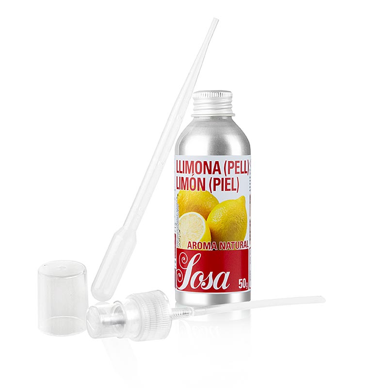 Flüssiges 50 g Aroma Natural Zitronenschale zur Verwendung in leckeren Rezepten