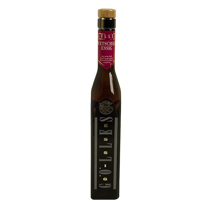German

Alt text: Flasche Gölles Zwetschken Essig mit 5% Säure, 250 ml, ideal zum Verfeinern von Salaten und anderen Gerichten