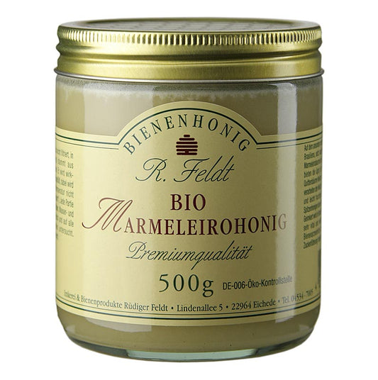 Honig aus Brasilien, goldene Farbe, cremige Konsistenz, fruchtiger Geschmack, Bioqualität, 500 g