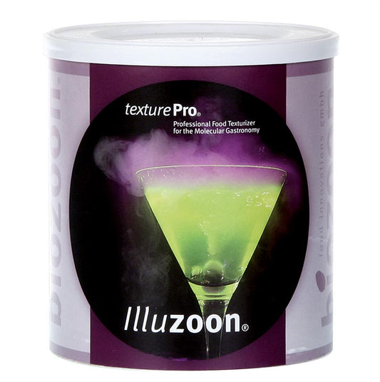 Fluoreszierender Farbstoff Illuzoon für Getränke, Schäume und Gele, 300 g Biozoon - erzeugt neongrünes Licht unter 15 Watt UV-Strahlung Einfache Anwendung mit 2 gestrichenen Dosierlöffeln auf 100 ml kaltem Getränk, ideal für Bars und Events